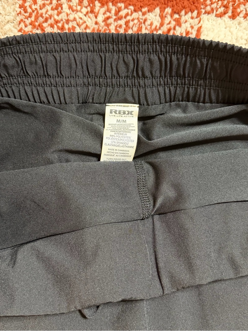 RBX Men's Black Jogger-Style Sweatpants with Elastic Waistband